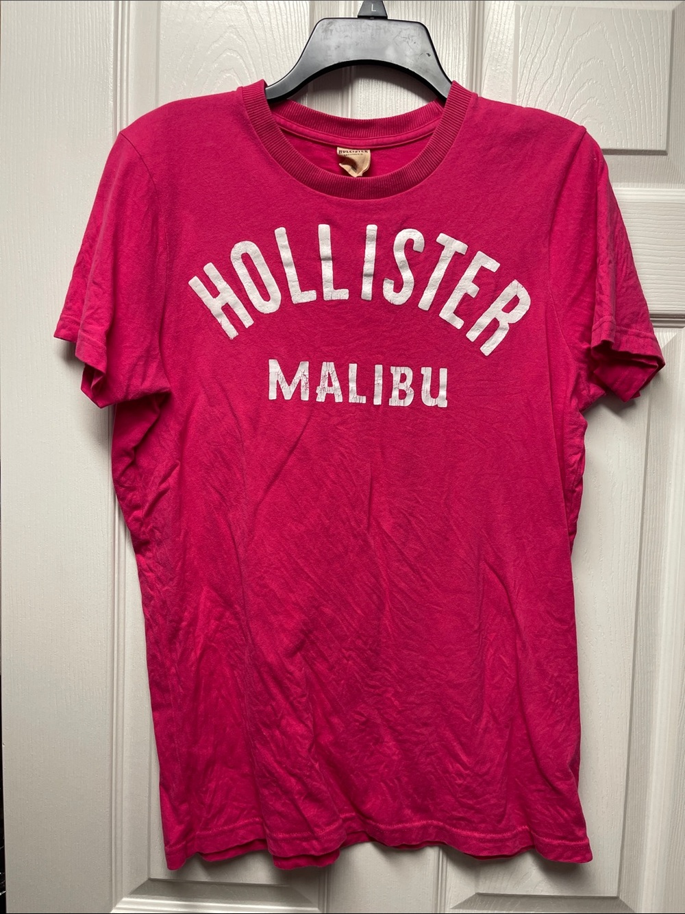 Hollister Hot Pink Malibu Logo Tee